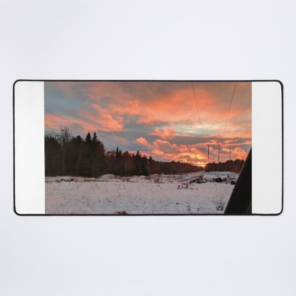 Item preview, pink clouds and power lines designed and sold by Hamilton is Beautiful.