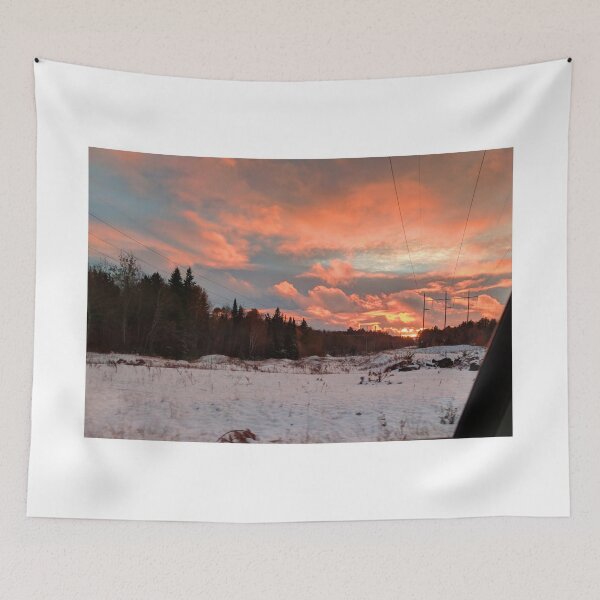 Item preview, pink clouds and power lines designed and sold by Hamilton is Beautiful.