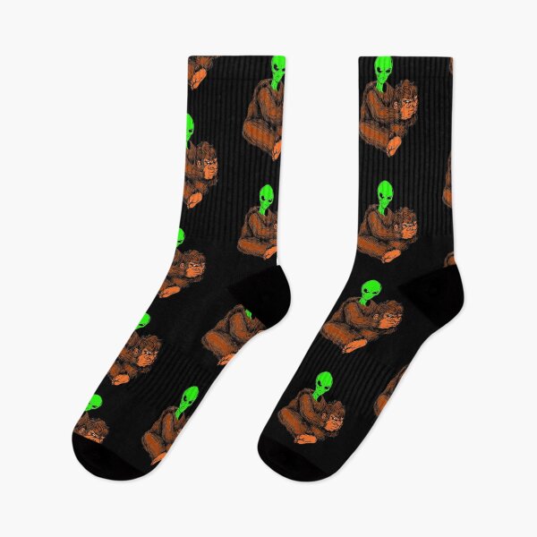 Item preview, Alien Bigfoot UFO Abduction designed and sold by ttuniques.