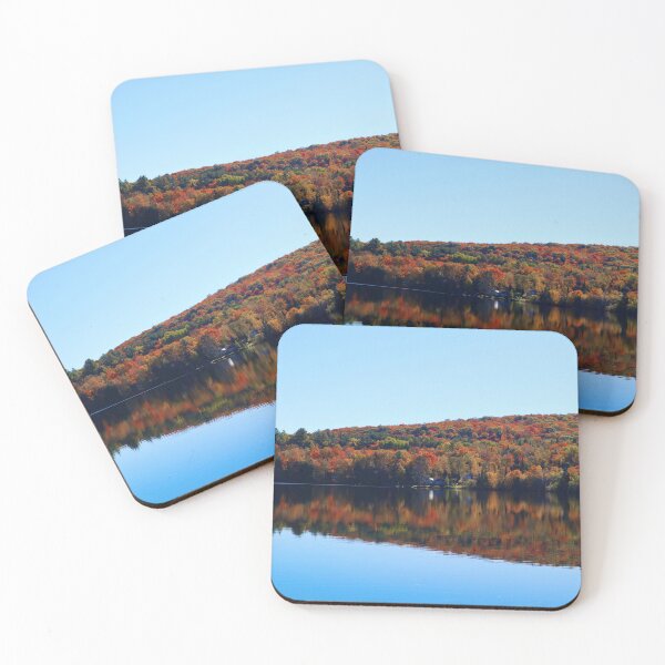 Item preview, Serene fall lake reflection designed and sold by ClarissaFlora.