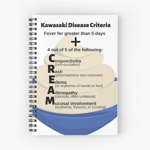 Item preview, Kawasaki Disease Criteria: CREAM Medical Mnemonic designed and sold by Caregiverology.