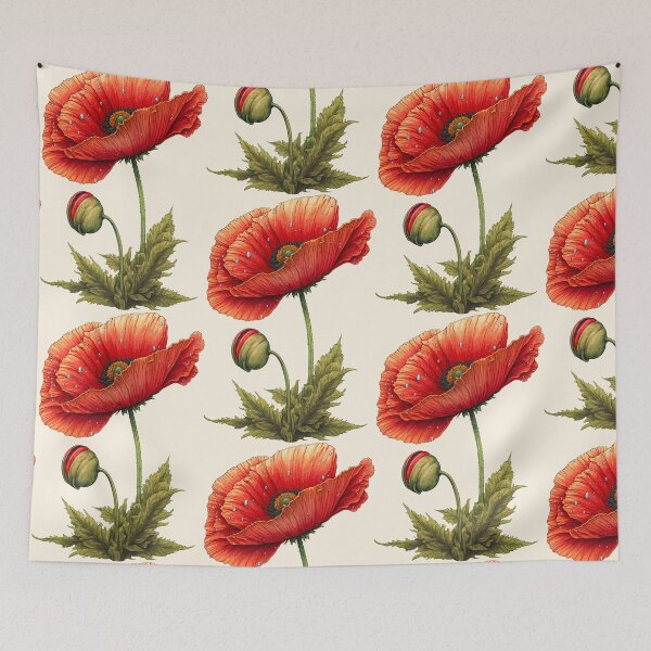 Item preview, Captivating color: A poppy flower in full bloom designed and sold by StevenWhip.