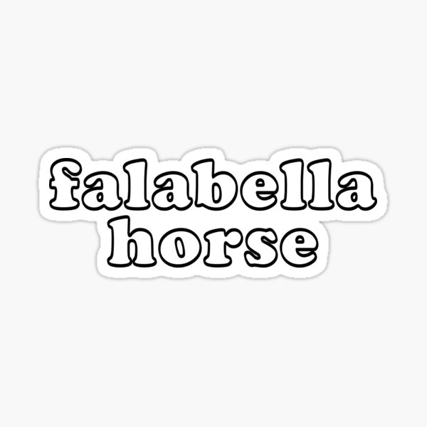 Aperçu de l'œuvre Falabella Cheval Lettres Bulles créée et vendue par theaadesigns.