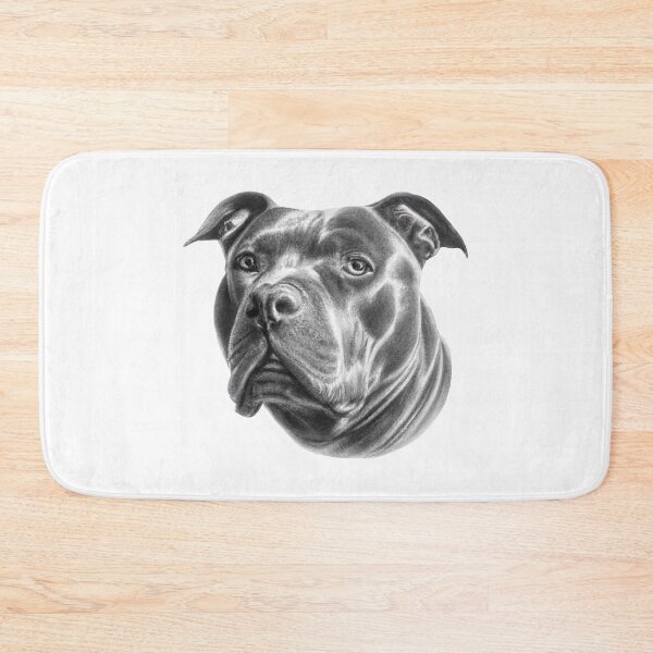 Item preview, American Bully Dog Drawing | Beautiful Dog Art designed and sold by Portraits of Dogs.