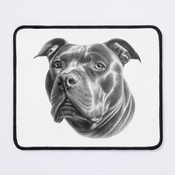 Item preview, American Bully Dog Drawing | Beautiful Dog Art designed and sold by Portraits of Dogs.
