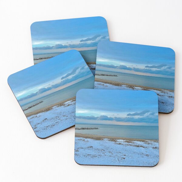Item preview, Snow on the Beach (Lake Simcoe) designed and sold by ClarissaFlora.