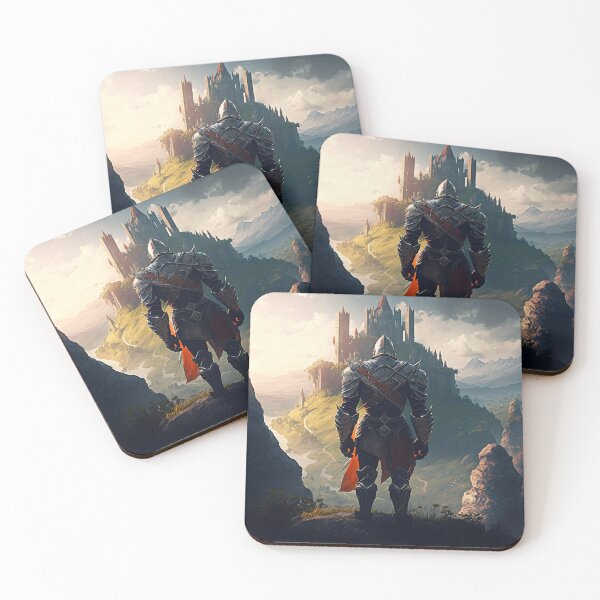 Item preview, Warrior in a valley with a Castle designed and sold by ArtElephant.