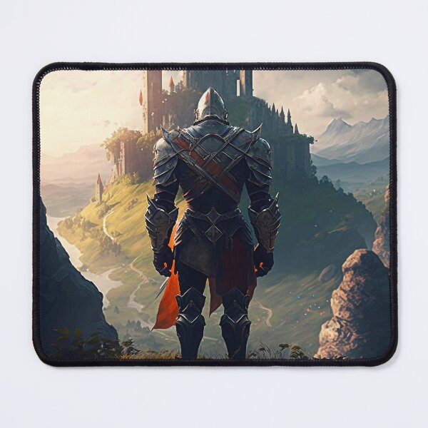 Item preview, Warrior in a valley with a Castle designed and sold by ArtElephant.