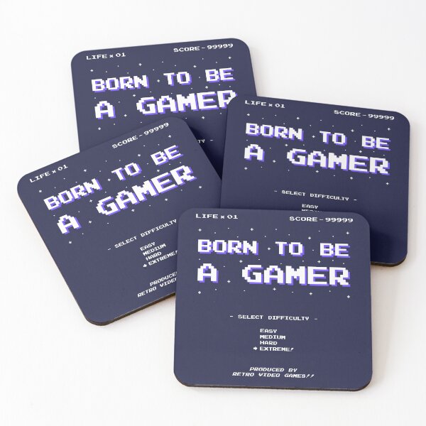 Item preview, Born to be a Gamer • Classic Retro Video Gaming designed and sold by KleverOlivier.