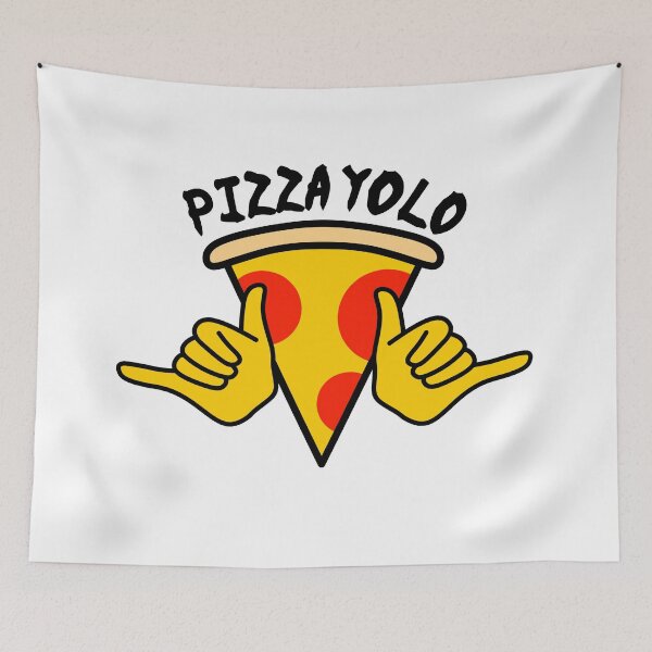 Item preview, Pizza Yolo - Funny Food Quotes designed and sold by EnzoVectorism.