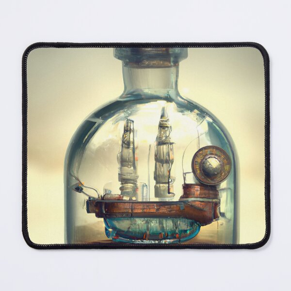 Item preview, Steampunk ship in a bottle designed and sold by ExploreDarkness.