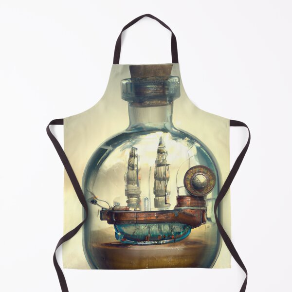 Item preview, Steampunk ship in a bottle designed and sold by ExploreDarkness.