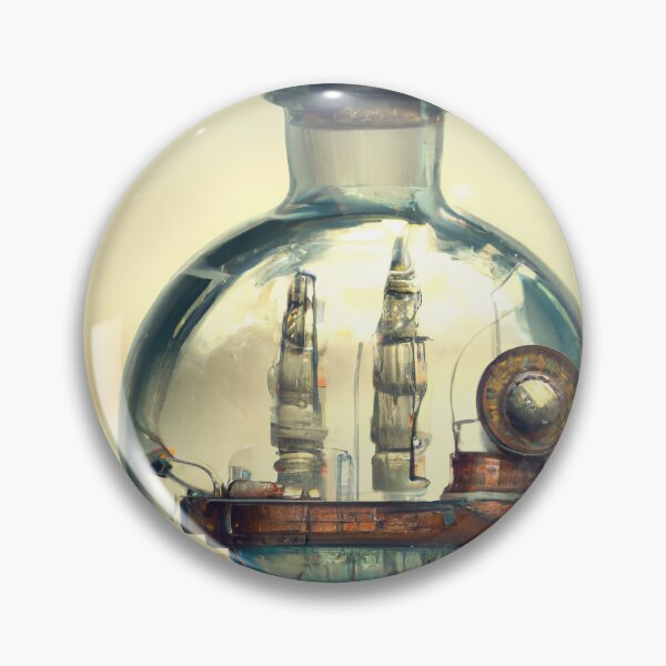 Item preview, Steampunk ship in a bottle designed and sold by ExploreDarkness.