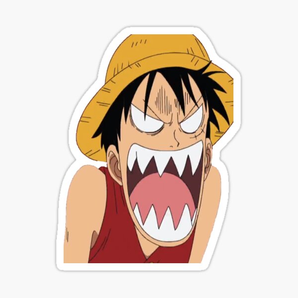 Luffy Face Stickers for Sale | Redbubble