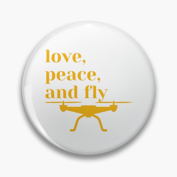 Item preview, Love, peace and fly, drone, orange designed and sold by PolishArtist.