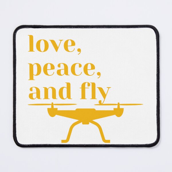 Item preview, Love, peace and fly, drone, orange designed and sold by PolishArtist.