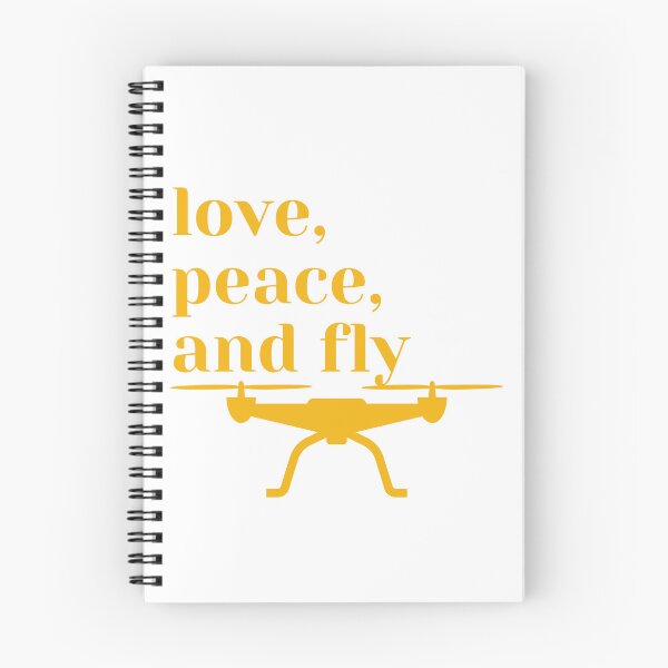 Item preview, Love, peace and fly, drone, orange designed and sold by PolishArtist.