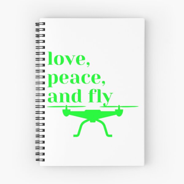 Item preview, Love, peace and fly, drone, green neon designed and sold by PolishArtist.