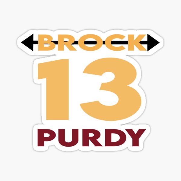 'Brock Purdy 13' Sticker for Sale by Hamza Choumakh