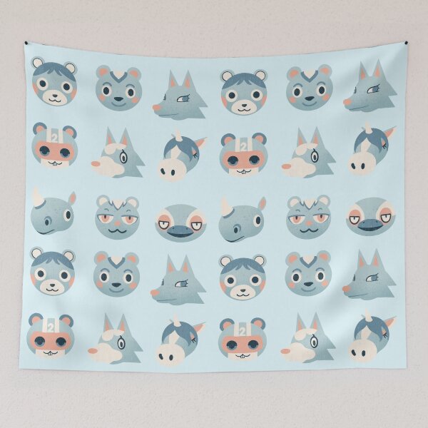 Item preview, Ice Blue Villagers designed and sold by Ohmera.