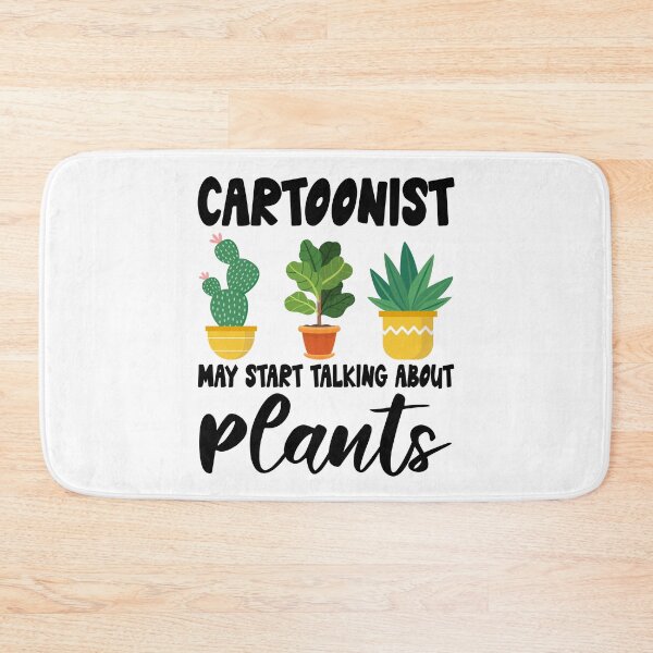 Item preview, cartoonist May Start Talking About Plants, cartoonist Gardening PLants Design Quote designed and sold by Dogs Geeky⭐⭐⭐⭐⭐.