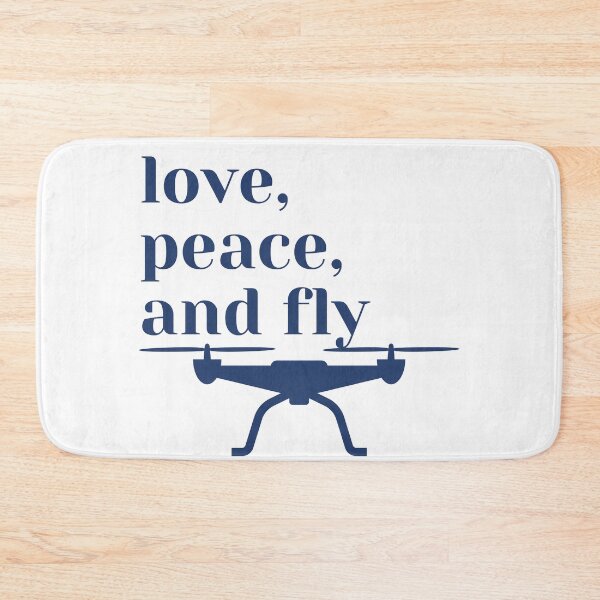 Item preview, Love, peace and fly, drone, blue designed and sold by PolishArtist.