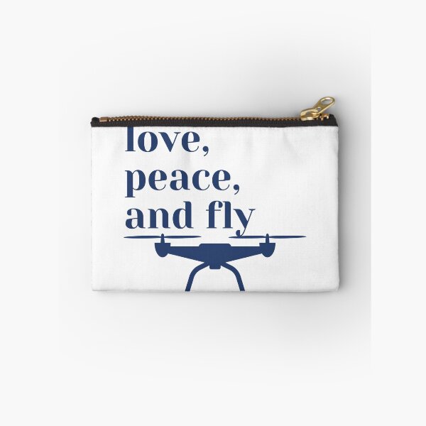 Item preview, Love, peace and fly, drone, blue designed and sold by PolishArtist.