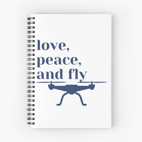 Item preview, Love, peace and fly, drone, blue designed and sold by PolishArtist.