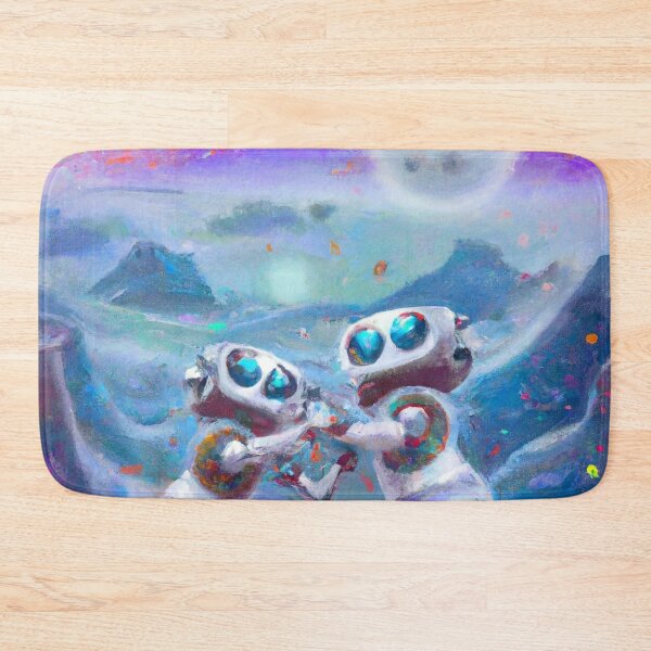 Item preview, Robots Dancing in Space, AI Generated Digital Art designed and sold by sweetbelle.