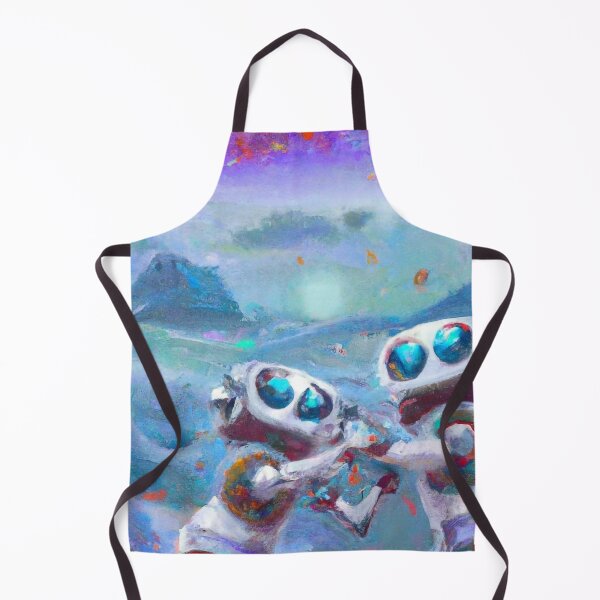 Item preview, Robots Dancing in Space, AI Generated Digital Art designed and sold by sweetbelle.