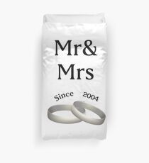 13th anniversary matching Mr. And Mrs. Since 2004 Duvet Cover