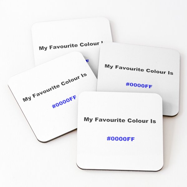Item preview, My Favourite Colour Is #0000FF designed and sold by kiippers.