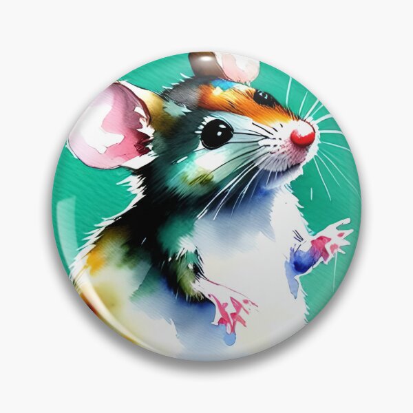 Item preview, Watercolo painting of a cute little mouse designed and sold by TheBrushstrokes.