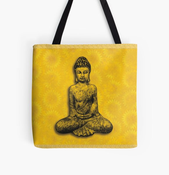 Fire Buddha All Over Print Tote Bag