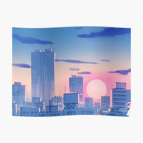 90s Anime Aesthetic Posters Redbubble