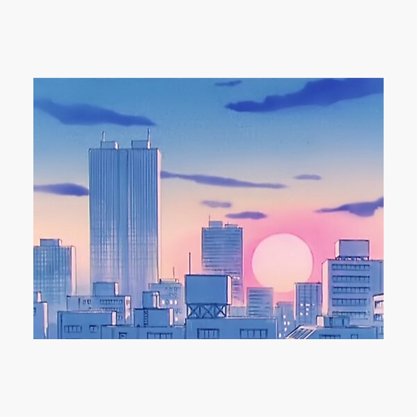 Sailor Moon City Landscape Photographic Print