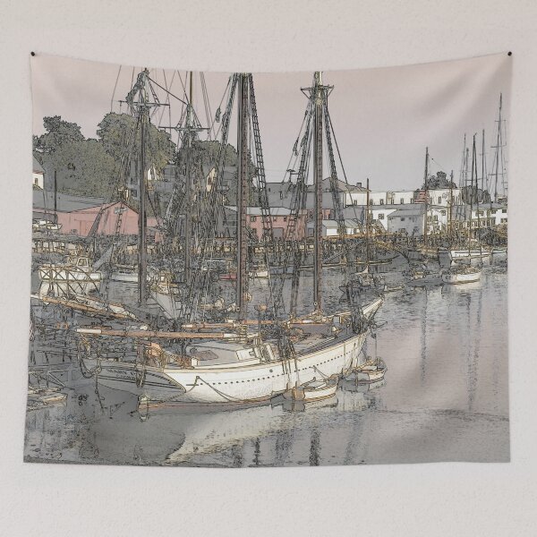 Item preview, Maine Camden Harbor  - Original Art designed and sold by alpendesigns.