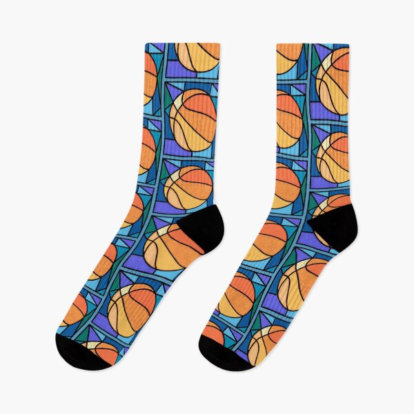 Item preview, Stained Glass Basketball designed and sold by RatTrapTees.