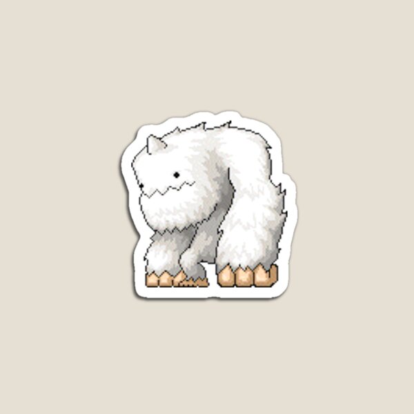 MapleStory Yeti Small Sticker for Sale by Kelly Meehan