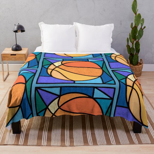 Item preview, Stained Glass Basketball designed and sold by RatTrapTees.