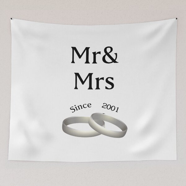 Item preview, 16th anniversary matching Mr. And Mrs. Since 2001 designed and sold by Seas Wanda.