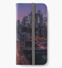 Lower Manhattan at dusk, New York iPhone Wallet/Case/Skin