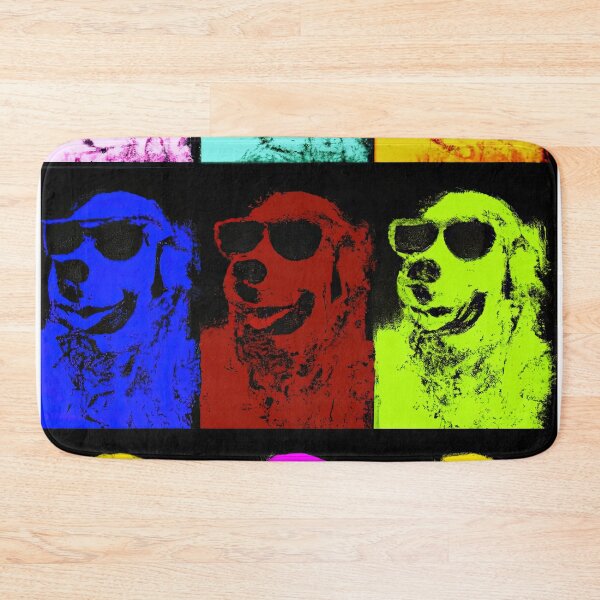 Item preview, Golden Retrievers in style of an Andy Warhol print designed and sold by AIK9Artwork.