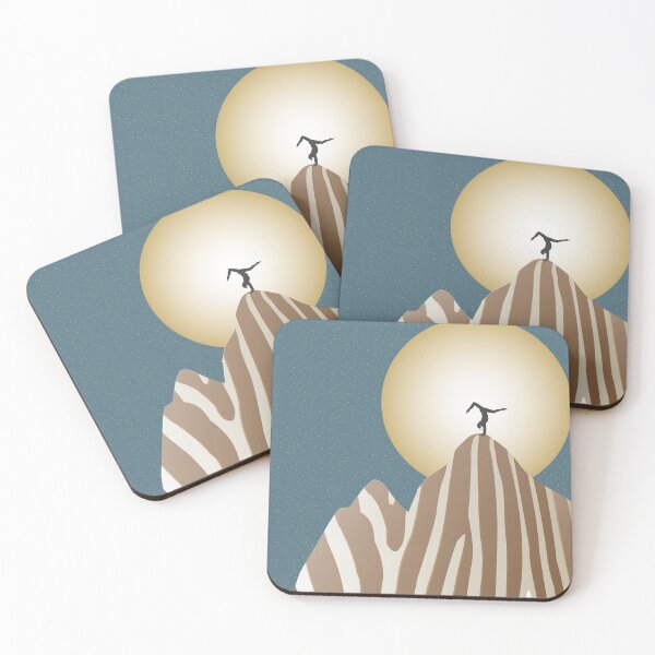 Item preview, Moonlight Yoga over the Zebra Mountain designed and sold by QueenieLamb.