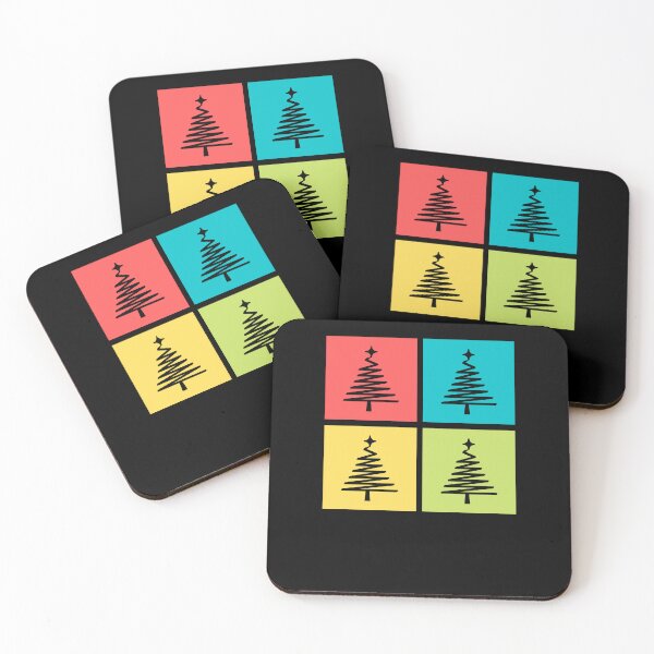 Item preview, Christmas tree | Colorful pop art blocks designed and sold by lang-popart.