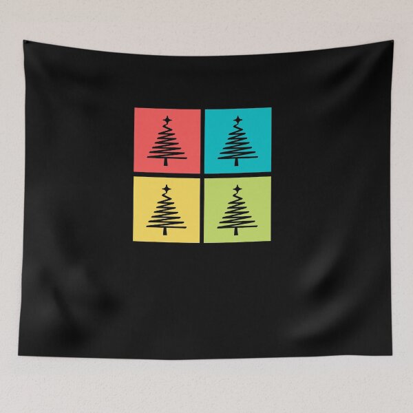 Item preview, Christmas tree | Colorful pop art blocks designed and sold by lang-popart.
