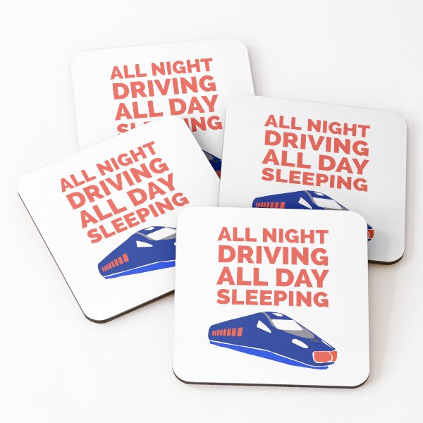 Item preview, Train driver train driving all night all day sleeping designed and sold by frikitren.