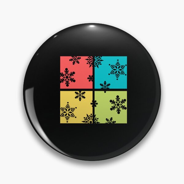 Item preview, Snowflakes | Colorful pop art blocks designed and sold by lang-popart.
