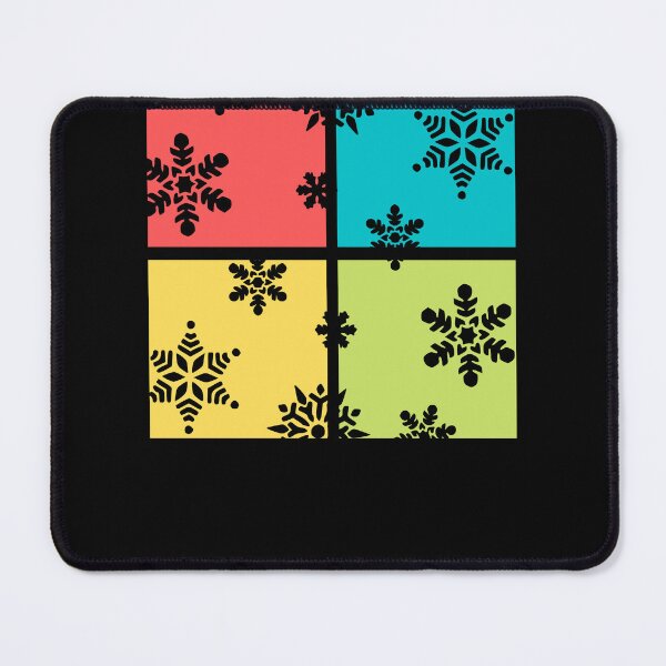 Item preview, Snowflakes | Colorful pop art blocks designed and sold by lang-popart.