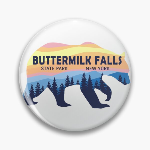 Item preview, Buttermilk Falls State Park Sunset Bear Logo designed and sold by VanyaKar.